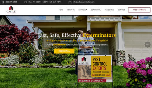 Bontra Web Design - Castle Extermination Company