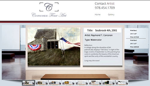 Bontra Web Design - Corcoran Fine Art