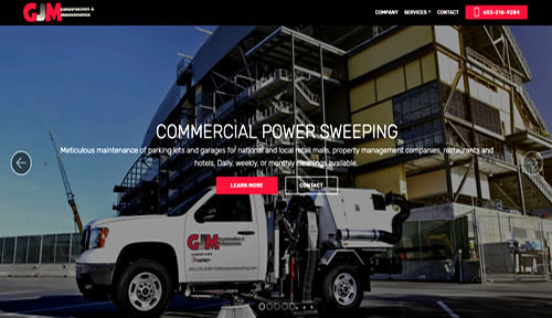 Bontra Web Design - GJM Power Sweeping