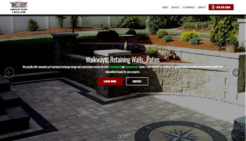 Bontra Web Design - Hawkes Hardscapes and Landscape