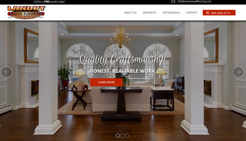 Bontra Web Design - Landry Wood Flooring