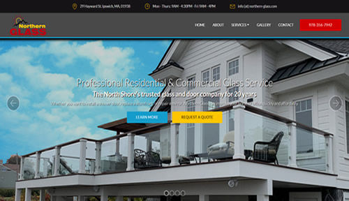 Bontra Web Design - Northern Glass